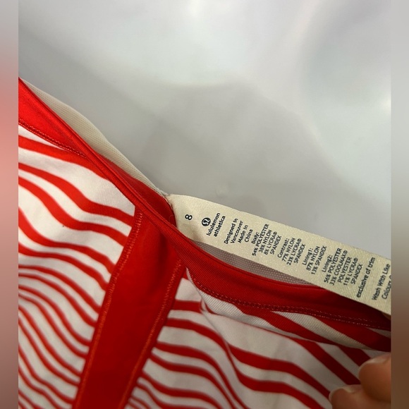 Red and White Striped Halter Top - Picture 6 of 6